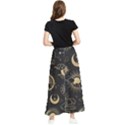 Asian Seamless Pattern With Clouds Moon Sun Stars Vector Collection Oriental Chinese Japanese Korean Maxi Chiffon Skirt View2