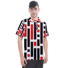 Background Geometric Pattern Men s Polo Tee by Grandong