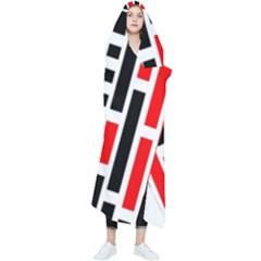 Background Geometric Pattern Wearable Blanket by Grandong