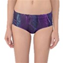 Feather Pattern Texture Form Mid-Waist Bikini Bottoms View1