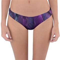 Feather Pattern Texture Form Reversible Hipster Bikini Bottoms by Grandong