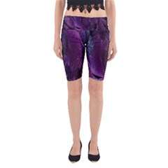 Feather Pattern Texture Form Yoga Cropped Leggings by Grandong