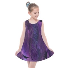 Feather Pattern Texture Form Kids  Summer Dress by Grandong