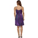 Feather Pattern Texture Form V-Neck Pocket Summer Dress  View4