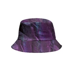 Feather Pattern Texture Form Inside Out Bucket Hat (kids) by Grandong