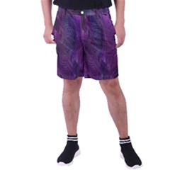 Feather Pattern Texture Form Men s Pocket Shorts by Grandong