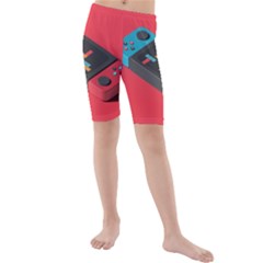 Gaming Console Video Kids  Mid Length Swim Shorts by Grandong