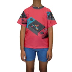 Gaming Console Video Kids  Short Sleeve Swimwear by Grandong