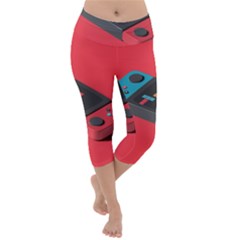 Gaming Console Video Lightweight Velour Capri Yoga Leggings by Grandong