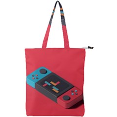 Gaming Console Video Double Zip Up Tote Bag by Grandong