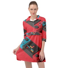 Gaming Console Video Mini Skater Shirt Dress by Grandong