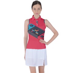 Gaming Console Video Women s Sleeveless Polo Tee by Grandong