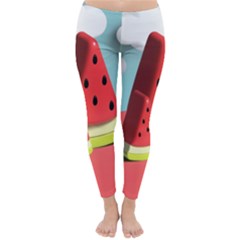 Strawberries Fruit Classic Winter Leggings by Grandong