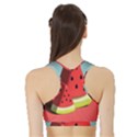 Strawberries Fruit Sports Bra with Border View2