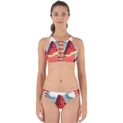 Strawberries Fruit Perfectly Cut Out Bikini Set by Grandong