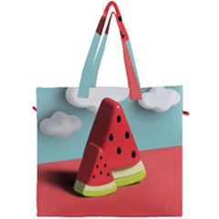 Strawberries Fruit Canvas Travel Bag by Grandong