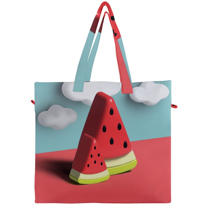 Strawberries Fruit Canvas Travel Bag