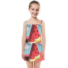 Strawberries Fruit Kids  Summer Sun Dress by Grandong