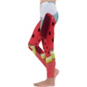 Strawberries Fruit Kids  Lightweight Velour Leggings View2