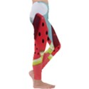 Strawberries Fruit Kids  Lightweight Velour Leggings View3