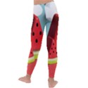 Strawberries Fruit Kids  Lightweight Velour Leggings View4