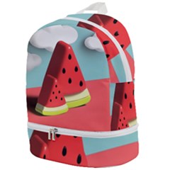 Strawberries Fruit Zip Bottom Backpack by Grandong