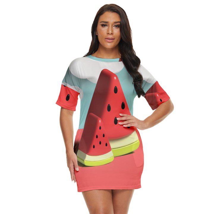 Strawberries Fruit Just Threw It On Dress