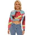 Strawberries Fruit Lightweight Long Sleeve Sweatshirt View1