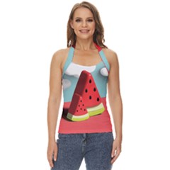 Strawberries Fruit Basic Halter Top by Grandong