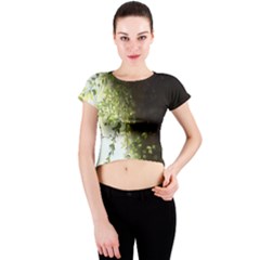 Branch Plant Shrub Green Natural Crew Neck Crop Top by Grandong