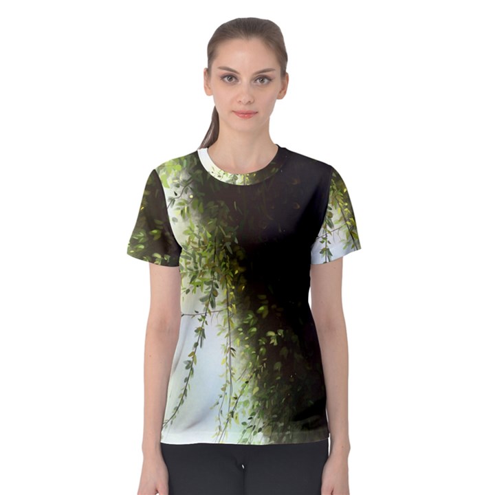 Branch Plant Shrub Green Natural Women s Sport Mesh Tee