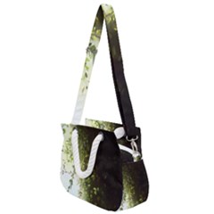 Branch Plant Shrub Green Natural Rope Handles Shoulder Strap Bag by Grandong