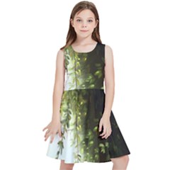 Branch Plant Shrub Green Natural Kids  Skater Dress by Grandong