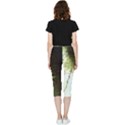 Branch Plant Shrub Green Natural Inside Out Lightweight Velour Capri Leggings  View2