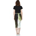 Branch Plant Shrub Green Natural Inside Out Lightweight Velour Capri Leggings  View4