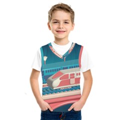 Bridge Transportation Train Toys Kids  Basketball Tank Top by Grandong