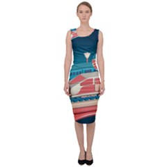 Bridge Transportation Train Toys Sleeveless Pencil Dress by Grandong