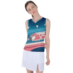 Bridge Transportation Train Toys Women s Sleeveless Sports Top by Grandong