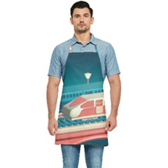 Bridge Transportation Train Toys Kitchen Apron