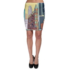 Building Urban Architecture Tower Bodycon Skirt by Grandong