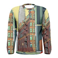 Building Urban Architecture Tower Men s Long Sleeve Tee