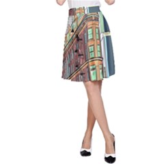 Building Urban Architecture Tower A-line Skirt by Grandong