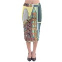 Building Urban Architecture Tower Midi Pencil Skirt View1