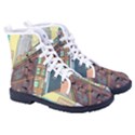 Building Urban Architecture Tower Men s High-Top Canvas Sneakers View3