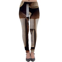 Generated Desk Book Inkwell Pen Lightweight Velour Leggings by Grandong