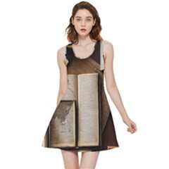 Generated Desk Book Inkwell Pen Inside Out Reversible Sleeveless Dress by Grandong