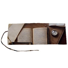 Generated Desk Book Inkwell Pen Roll Up Canvas Pencil Holder (s) by Grandong