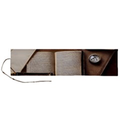 Generated Desk Book Inkwell Pen Roll Up Canvas Pencil Holder (l) by Grandong