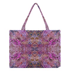 Fuchsia Intarsio Medium Tote Bag by kaleidomarblingart