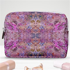 Fuchsia Intarsio Make Up Pouch (medium) by kaleidomarblingart